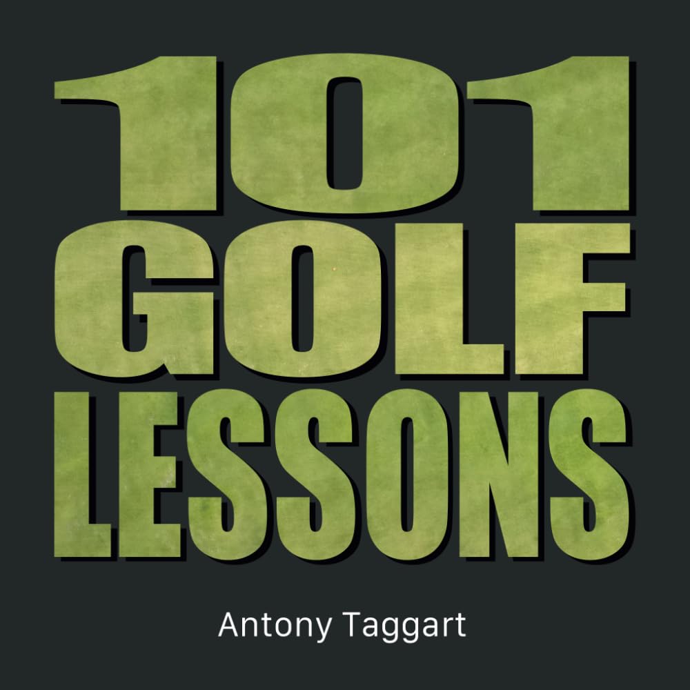 101 Golf Lessons book cover showing practical, step-by-step golf instruction.