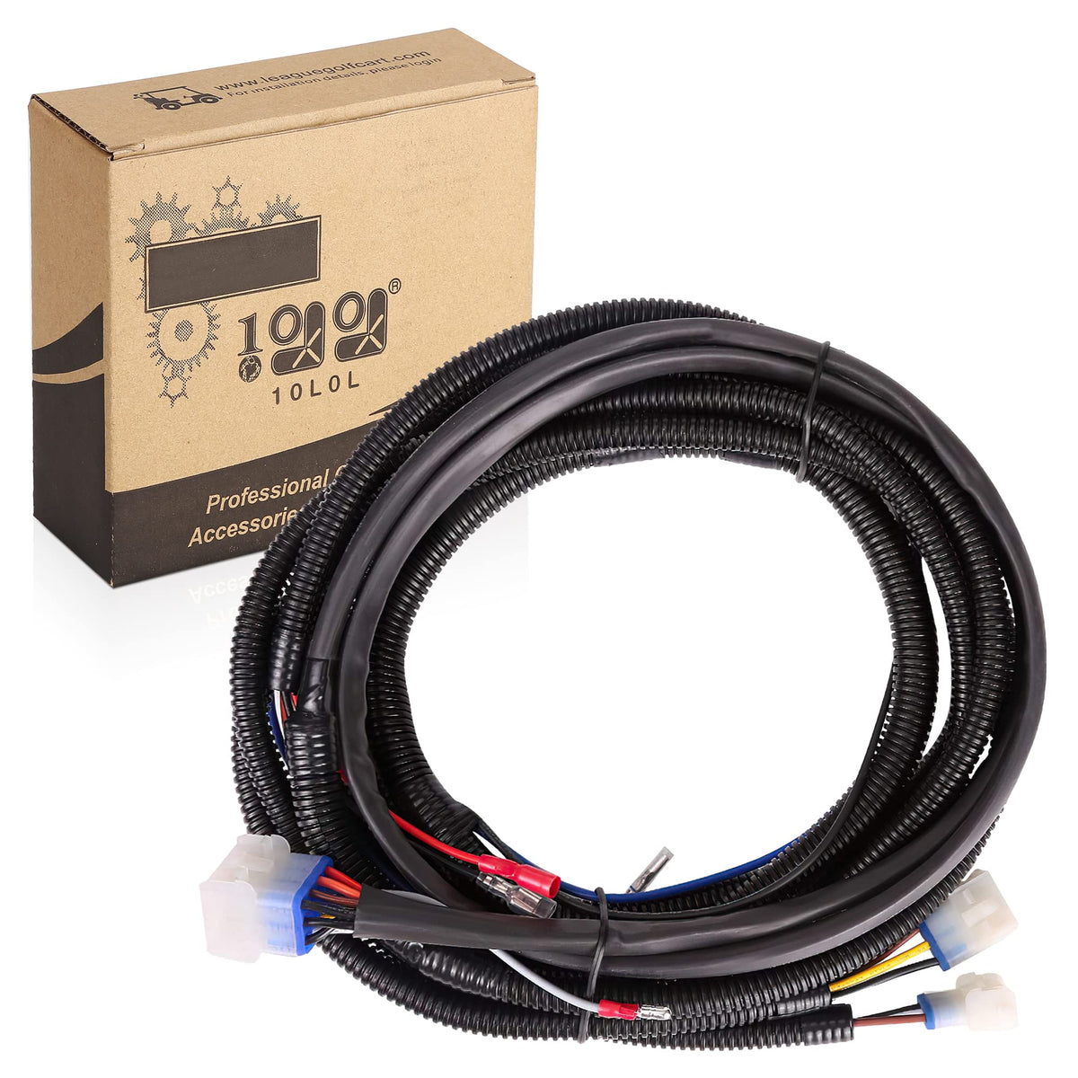 12-pin bucket harness connectors ready for plug-and-play setup
