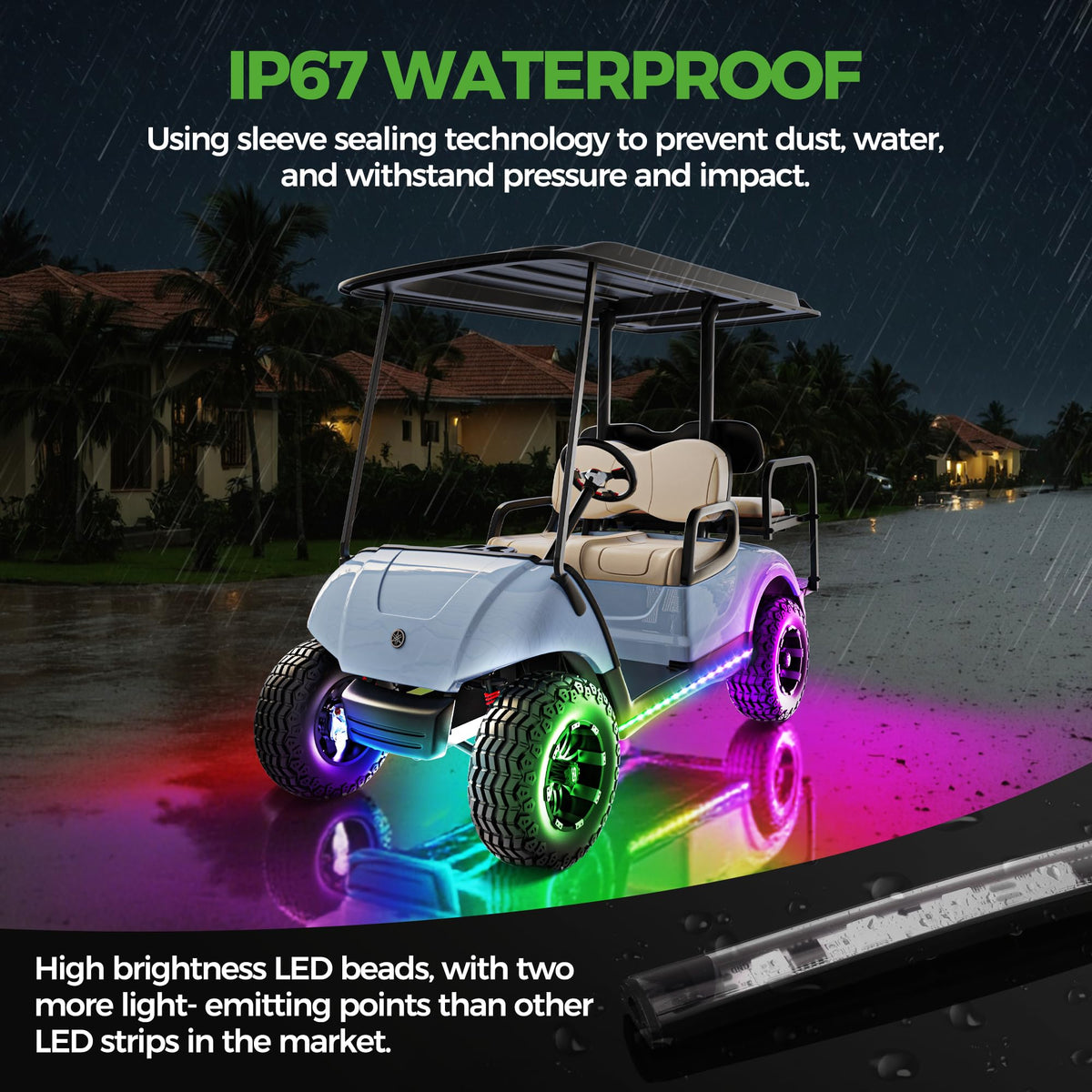10L0L 12V-80V control box powering the golf cart lighting system