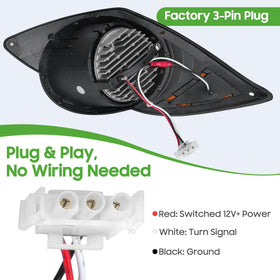 10L0L 12V-compatible headlight for Yamaha G29 Drive supports energy-efficient operation