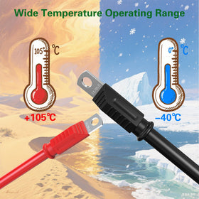 10L0L 14-inch cables offer flexible routing for Club Car and EZGO carts.