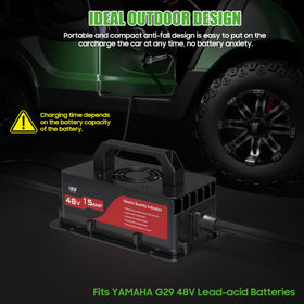 10L0L 15A 48V charger 3-pin plug connection
