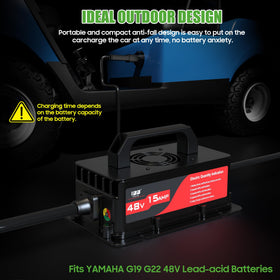 10L0L 15A charger 16 ft cord enables easy positioning