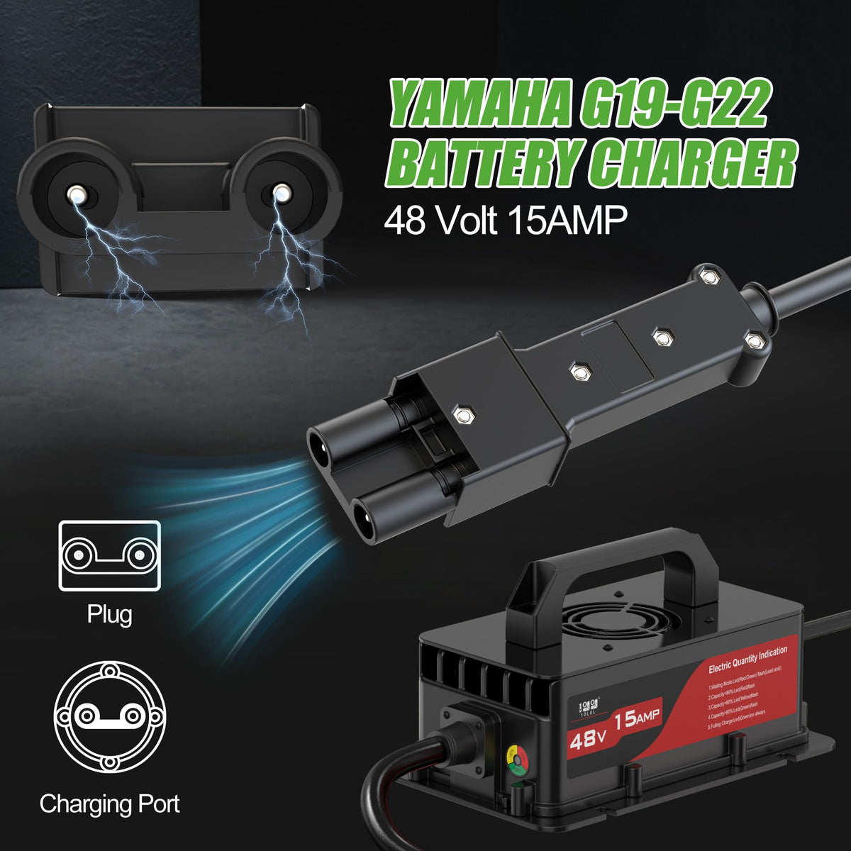10L0L 15A charger auto-replenish reactivates charging