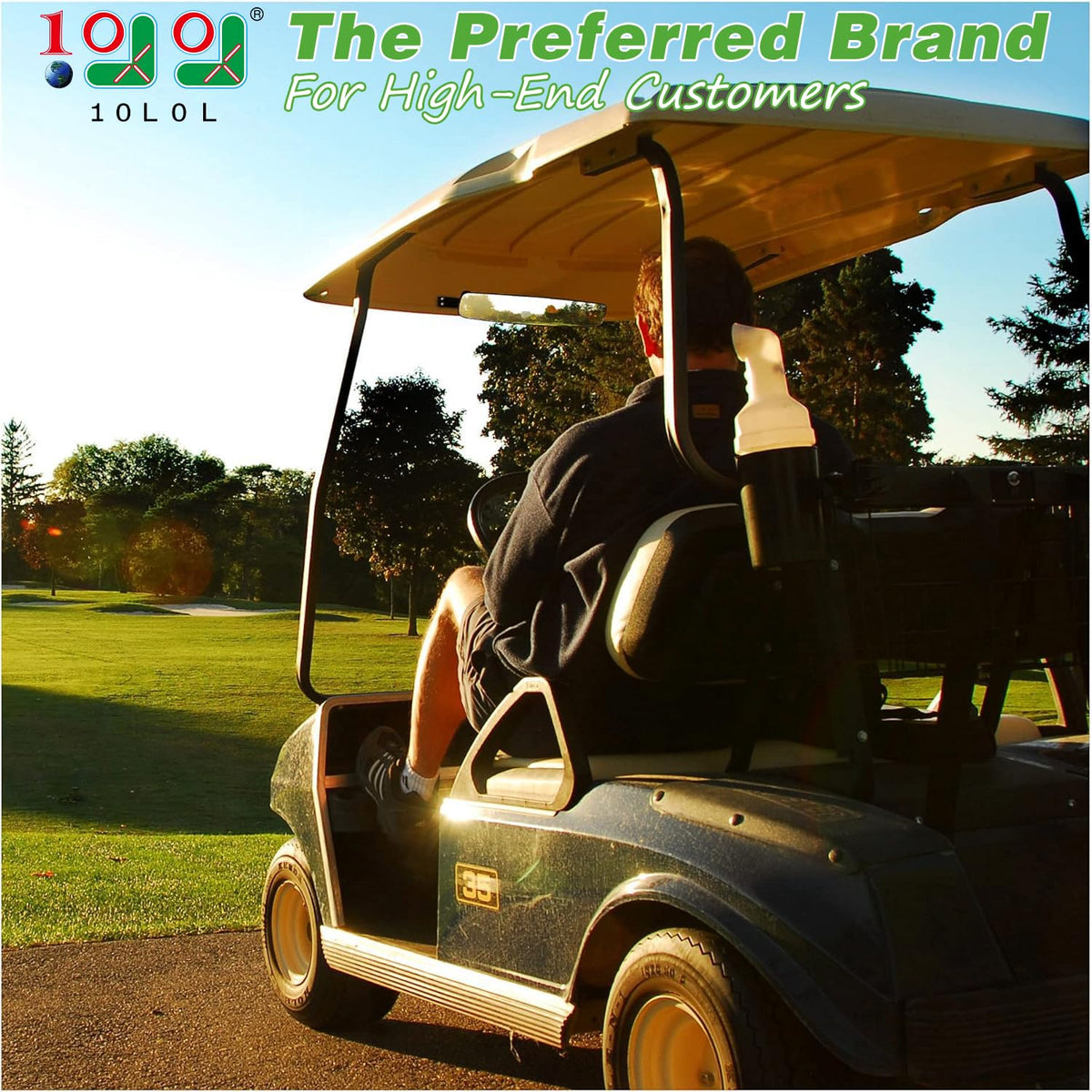 180-degree panorama provides full behind-the-cart visibility for better awareness.