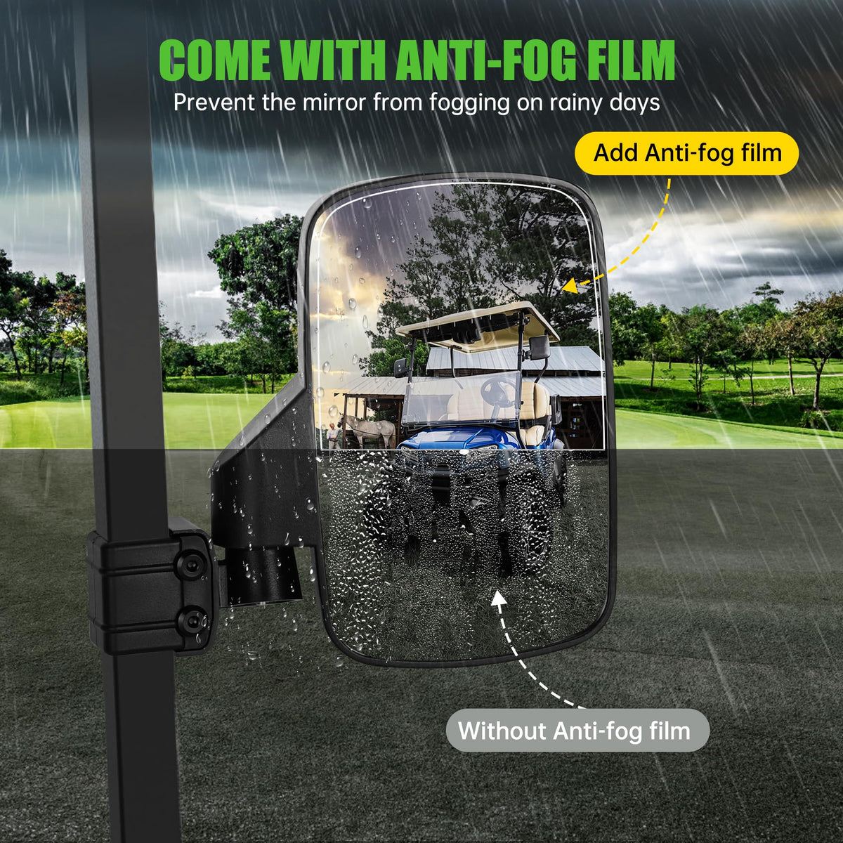 10L0L mirror demonstrates 180-degree rotation for wide-view visibility
