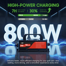 10L0L 18A smart charger with LED indicators for easy status check