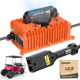 10L0L 18A 36V EZGO TXT D-style plug charger powering your golf cart reliably
