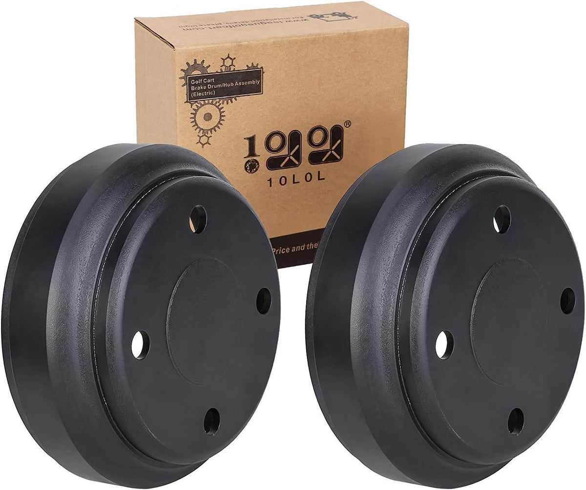 10L0L 2-pack brake drums for Club Car DS/Precedent, ready replacement