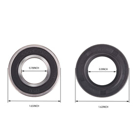 10L0L EZGO axle seal and bearing kit for 1988–2019 carts improves drive smoothness.