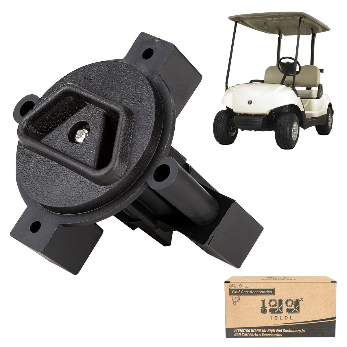 10L0L 2-prong charger receptacle for Yamaha 36V golf cart—reliable power connection.