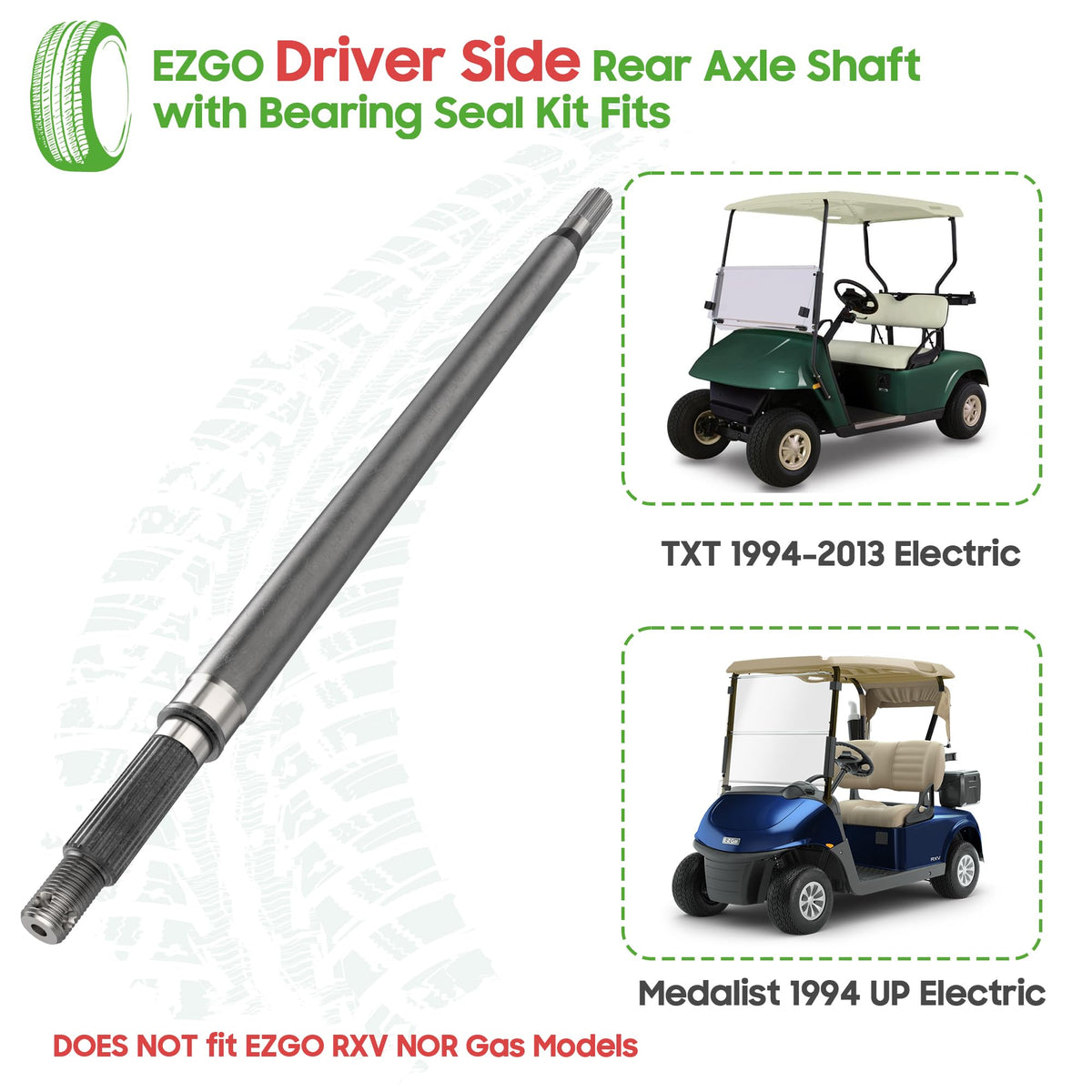 10L0L 20377G11 compatibility EZGO TXT/Medalist electric models 1994-2013.