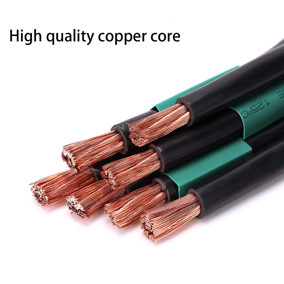 10L0L 25 mm² copper-core cables; 14-inch five-pack for golf carts.