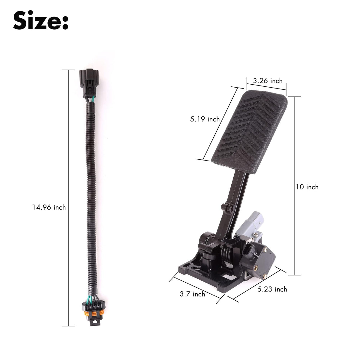 10L0L 2Five electric pedal assembly designed for EZGO models