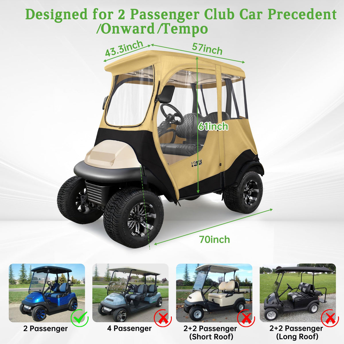 10L0L 2P enclosure uses durable 600D fabric for rain and wind protection