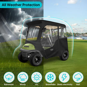 10L0L 2-seat enclosure window view emphasizes clear visibility