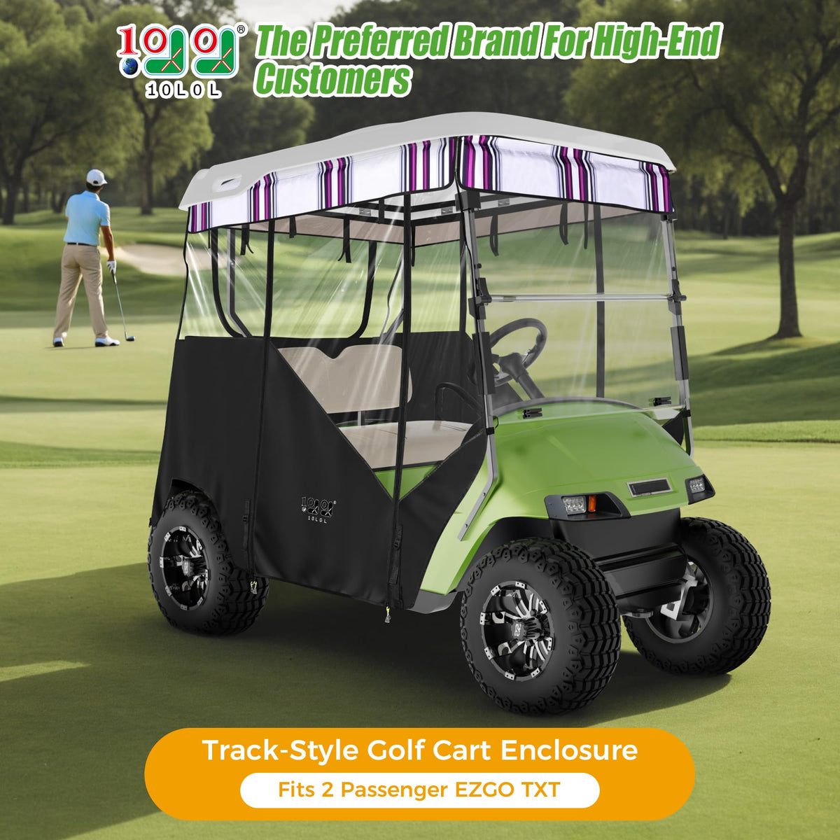 10L0L 2P Track-Style Enclosure front view shows weather protection