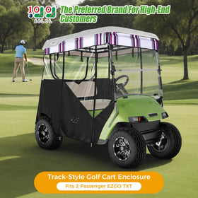 10L0L 2P Track-Style Enclosure front view shows weather protection