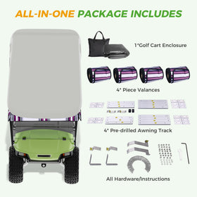 10L0L 2P Track-Style Enclosure package shows included hardware