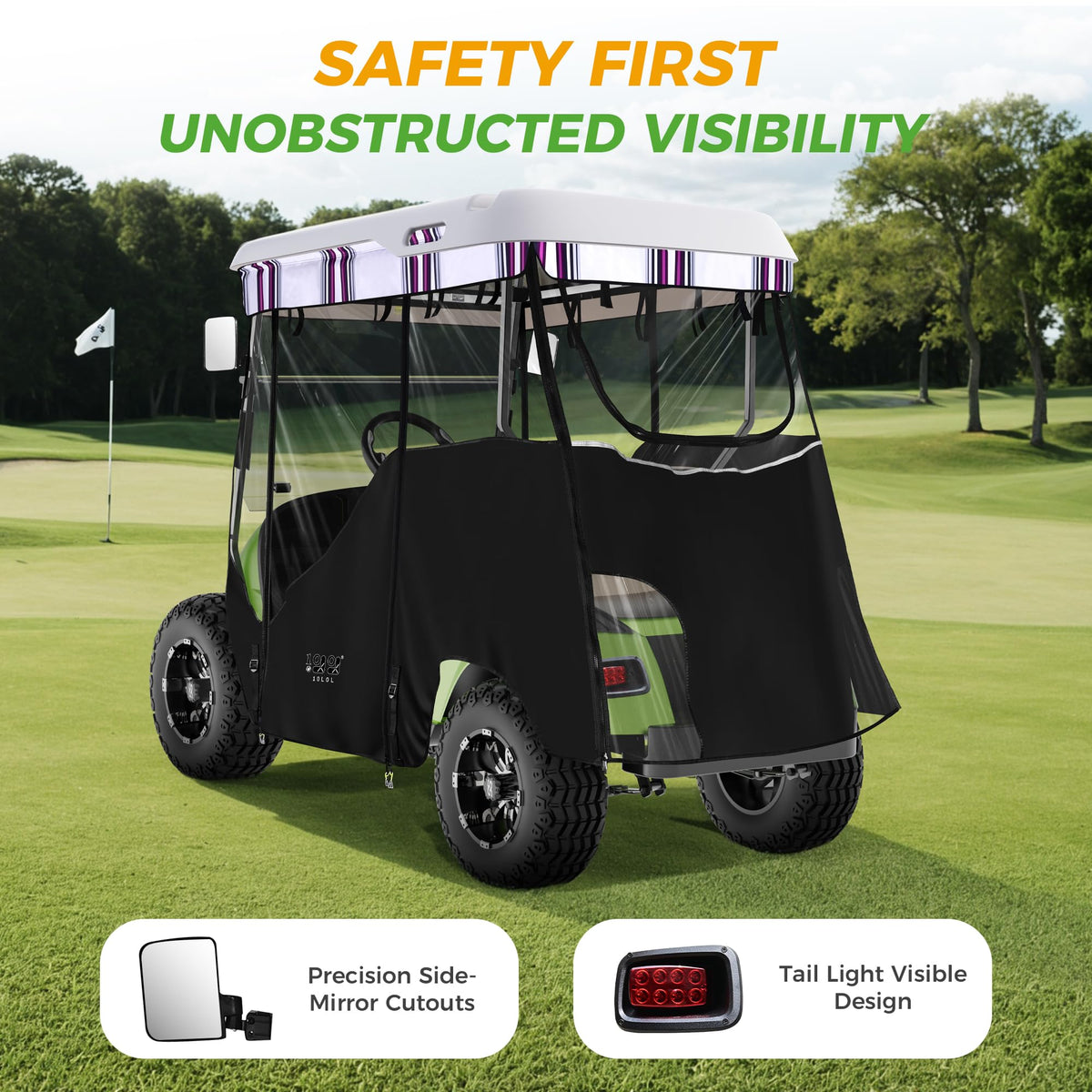 10L0L 2P Track-Style Enclosure rear panel for brake-light visibility