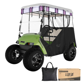 10L0L 2P Track-Style Enclosure side view for EZGO TXT protection