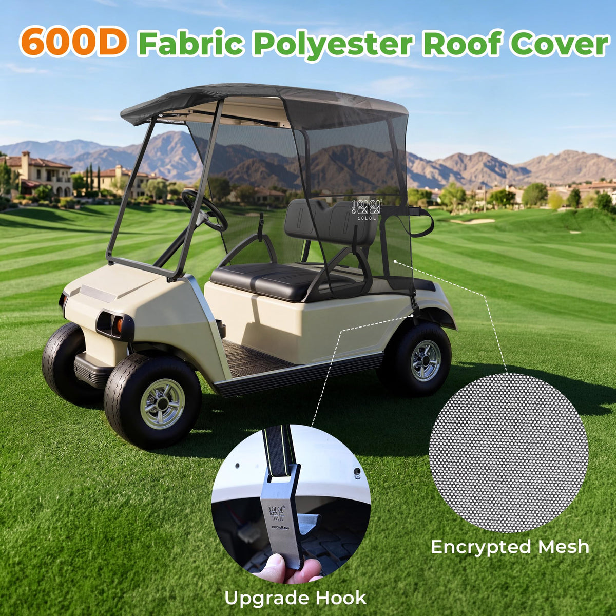 10L0L 2P UV protection shade protects riders on sunny courses