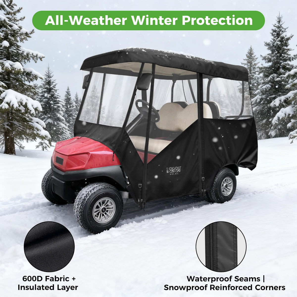 10L0L dual-zipper doors enable flexible entry while protecting interior.