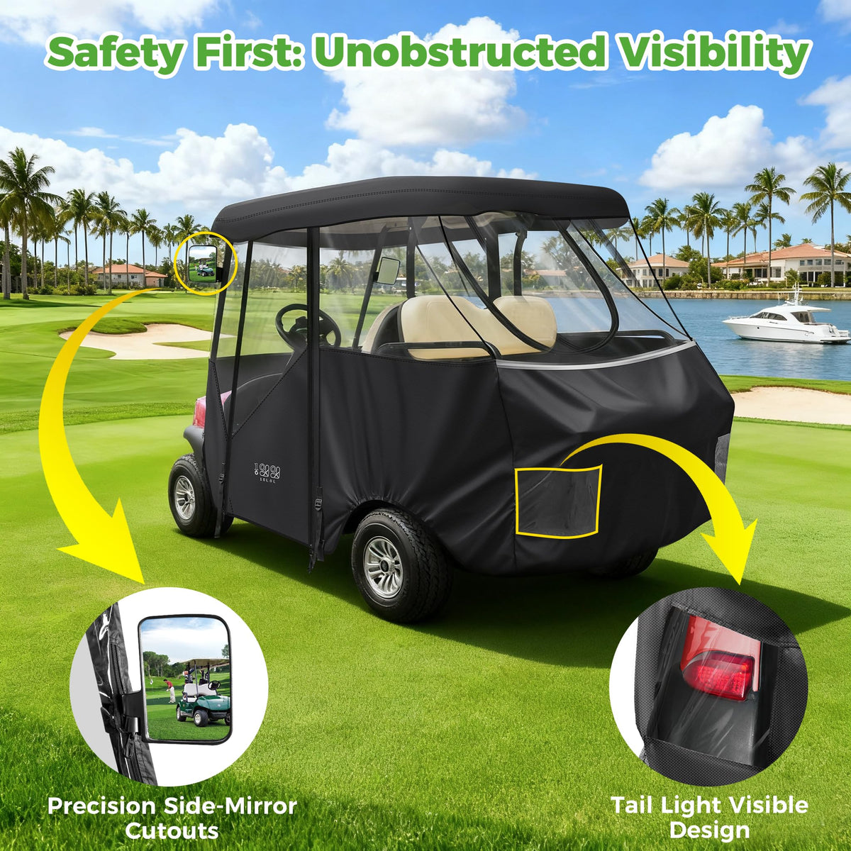 10L0L enclosure features roll-up windows for breeze and easy access.