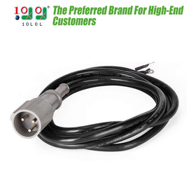10L0L 3-pin male DC cordset, easy replacement and reliable power