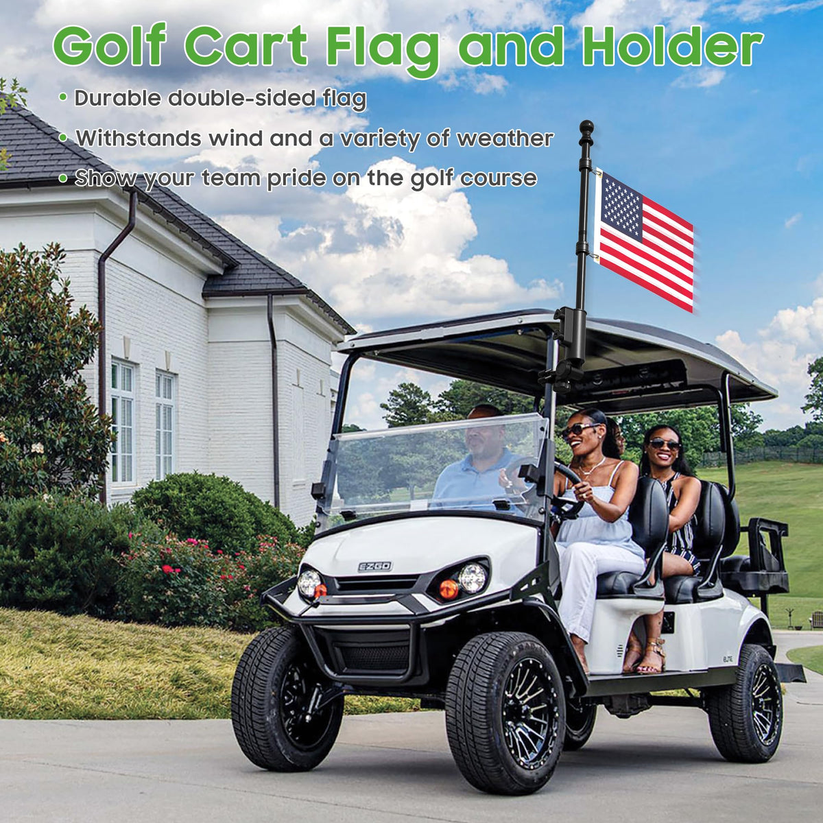 10L0L 360-degree anti-wrap rotation keeps flags fluttering freely.