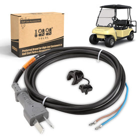 10L0L 36V DC charger cord with crow-foot plug close-up for easy connection.