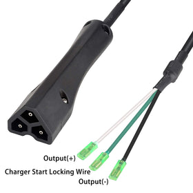 10L0L 3-pin triangle handle plug designed for EZGO carts