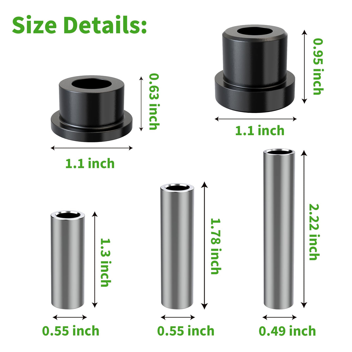 10L0L four bushings 1015583 pack ready for replacement project.
