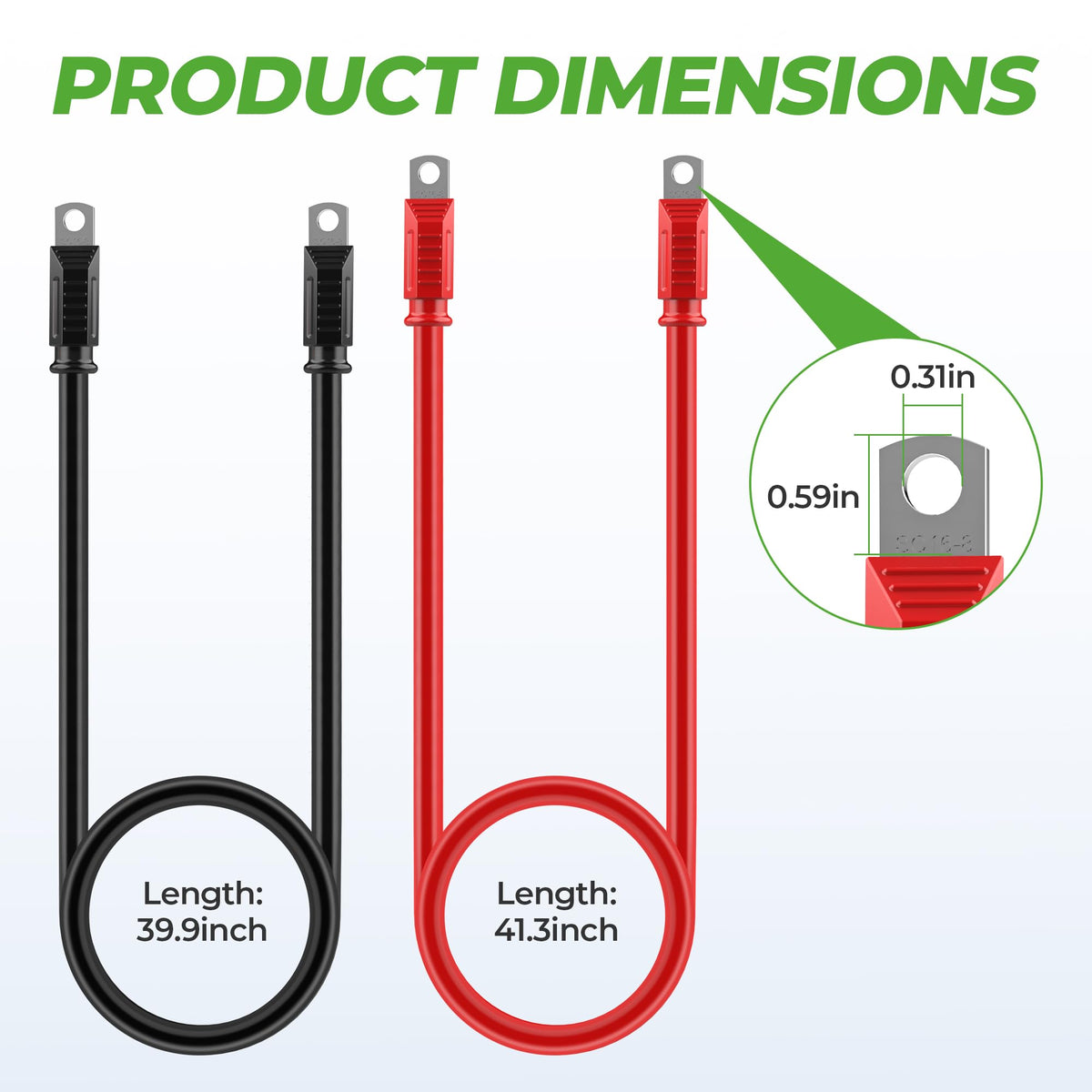 10L0L 4-gauge copper battery cable for high-current reliability and OEM-standard performance.