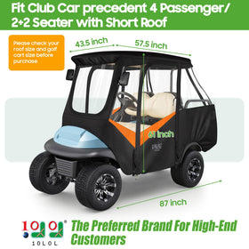 10L0L four-passenger enclosure showing four doors for easy access