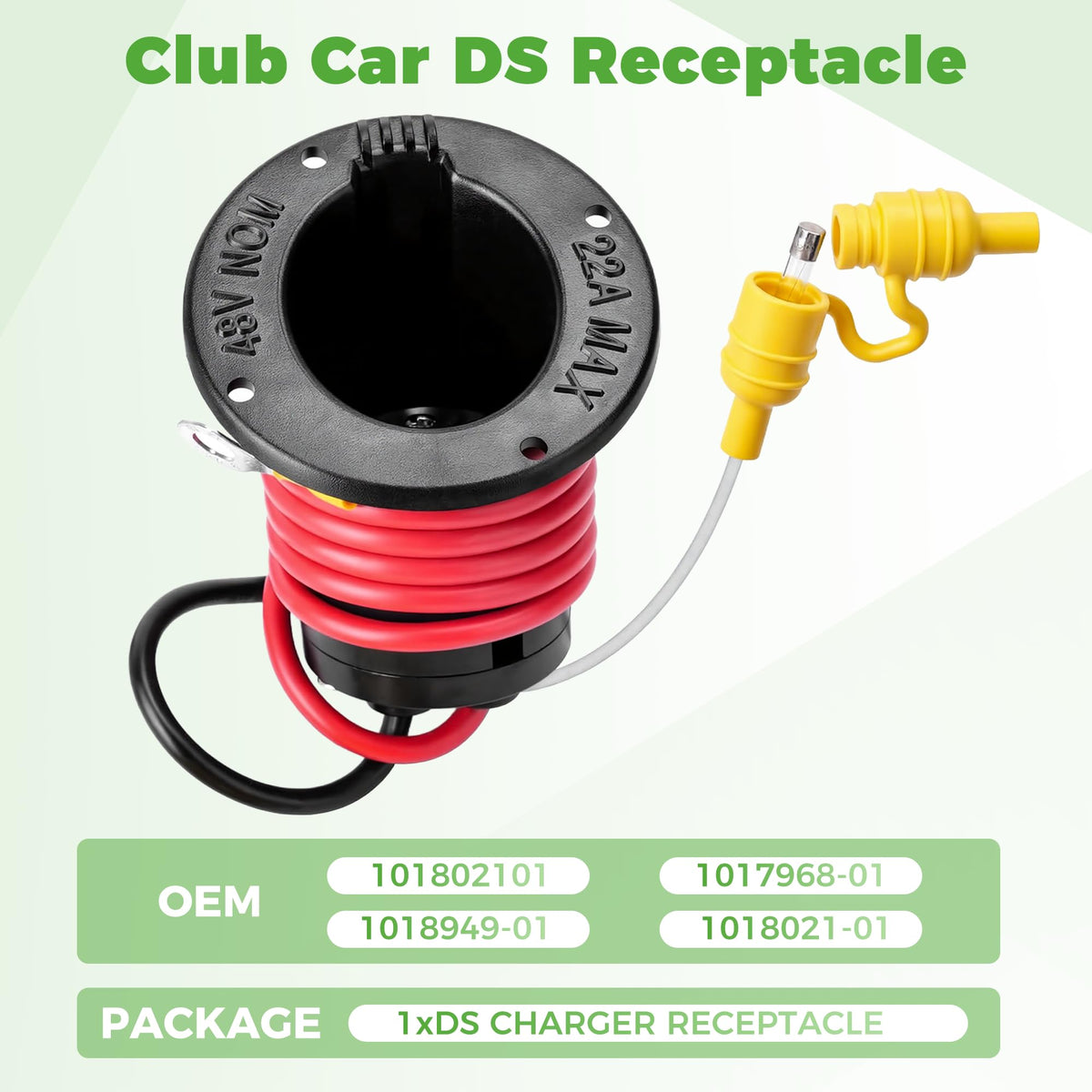 10L0L 48V fuse assembly included for electrical protection