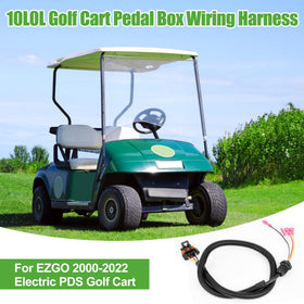 10L0L 48V golf cart harness closeup highlights durable connectors.