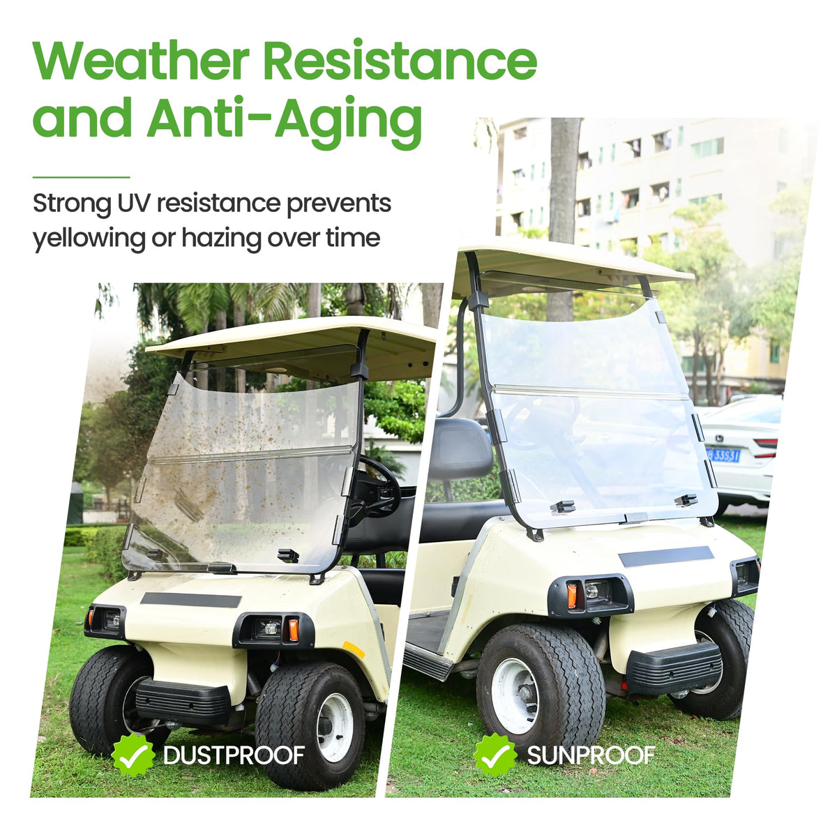 10L0L easy-clean surface maintains visibility after rides.