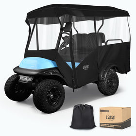 10L0L 4 Passenger Golf Cart Enclosure with universal fit and 94in roof for all-season protection