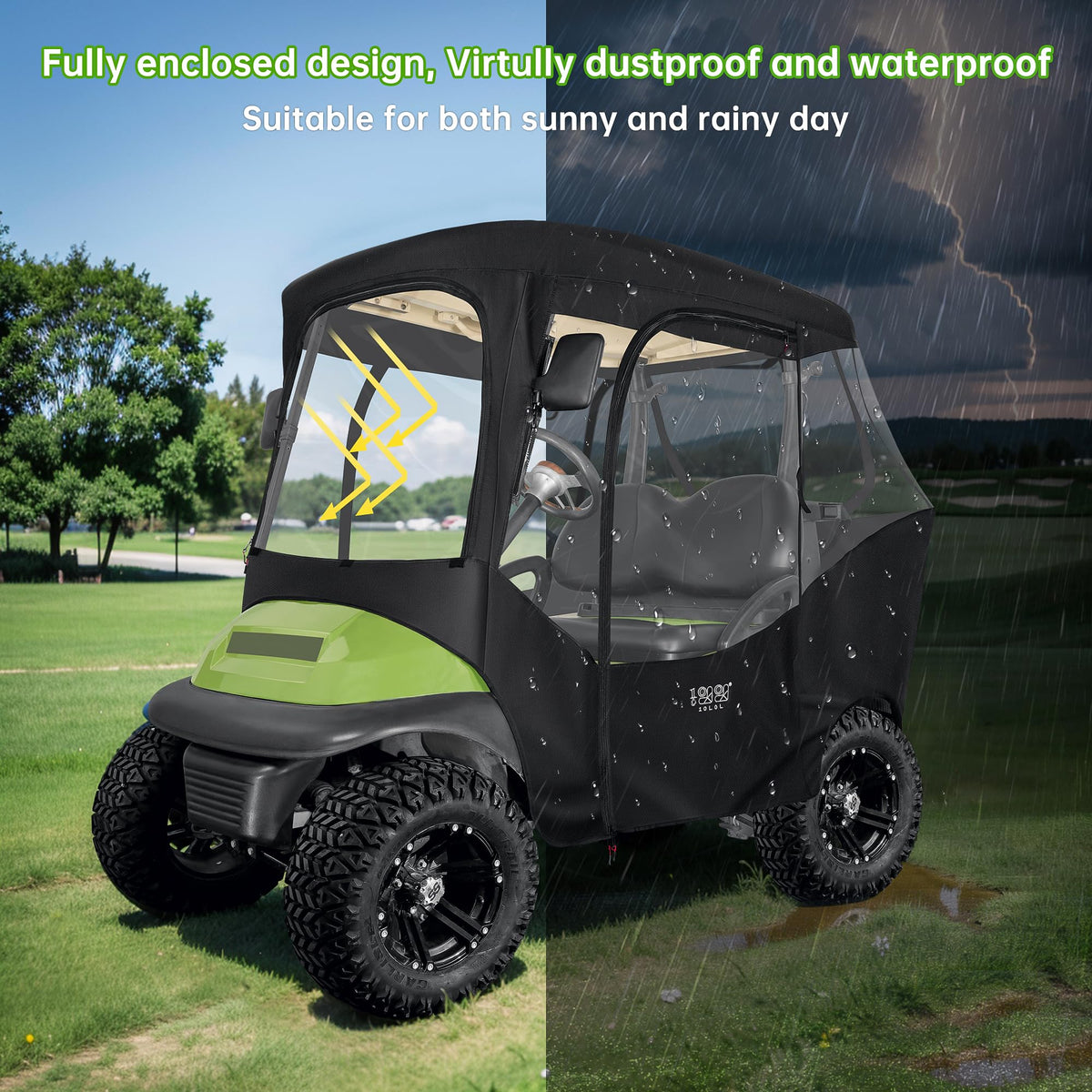 10L0L enclosure zipper opening demonstrates extended mirror visibility