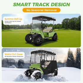 600D insulated fabric blocks wind and rain for comfortable winter rounds.