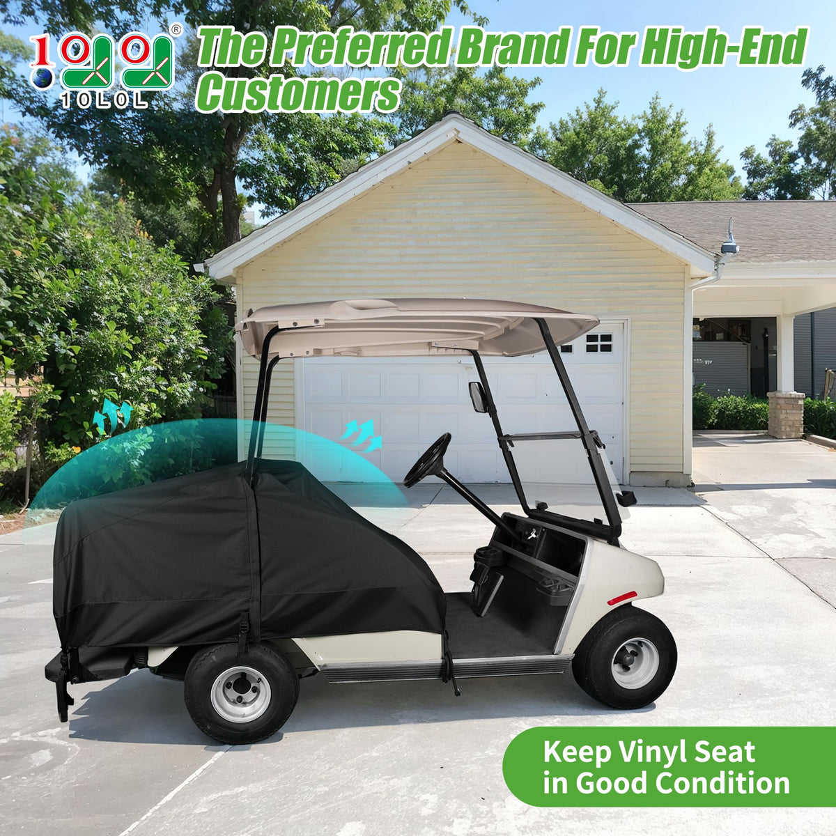 10L0L 600D Oxford material shields seats from rain and dust for long-lasting use.