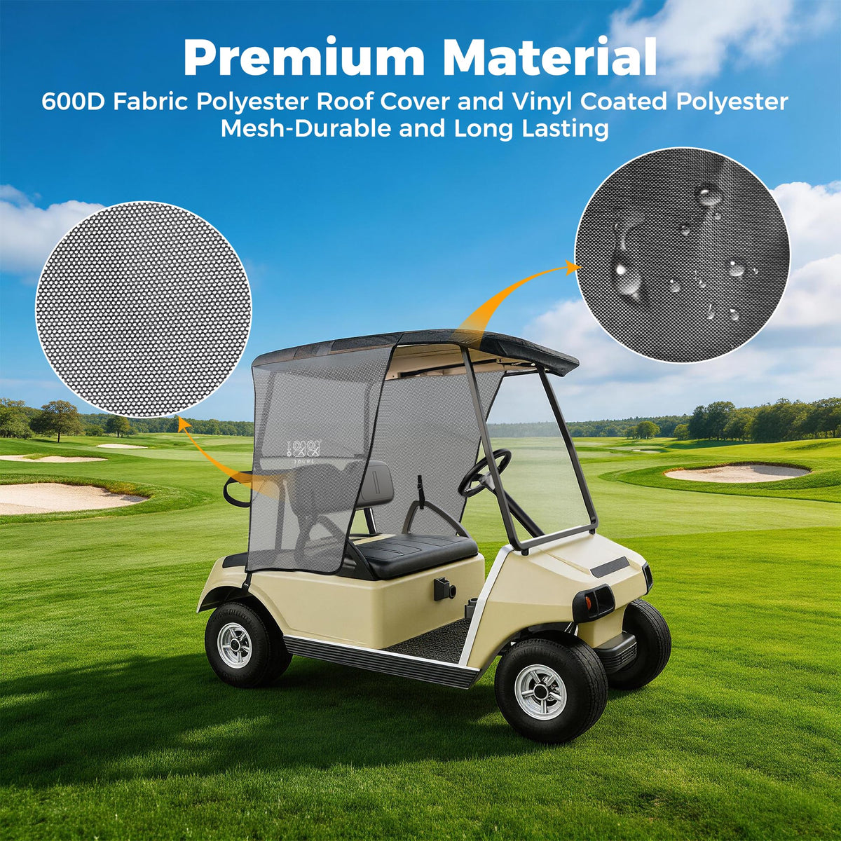 10L0L 600D Polyester Top Cover with Vinyl Mesh ensures lasting performance.