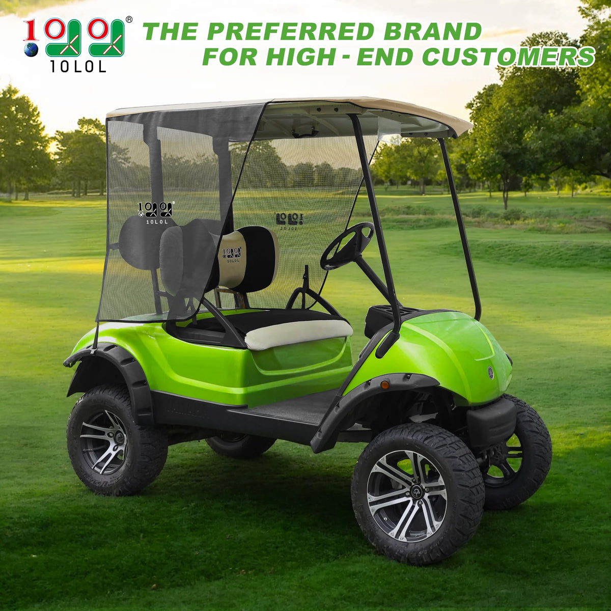 10L0L 63x45 roof coverage shade blocks heat from above for a cooler ride.