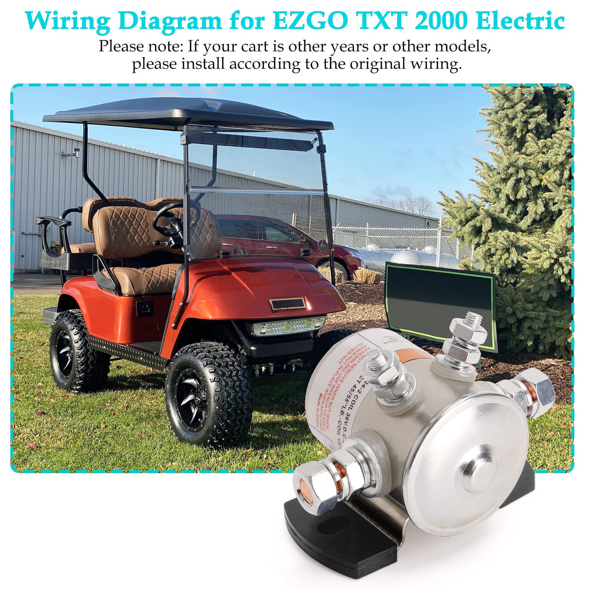 Compatibility notes indicate EZGO TXT, Medalist, Marathon support