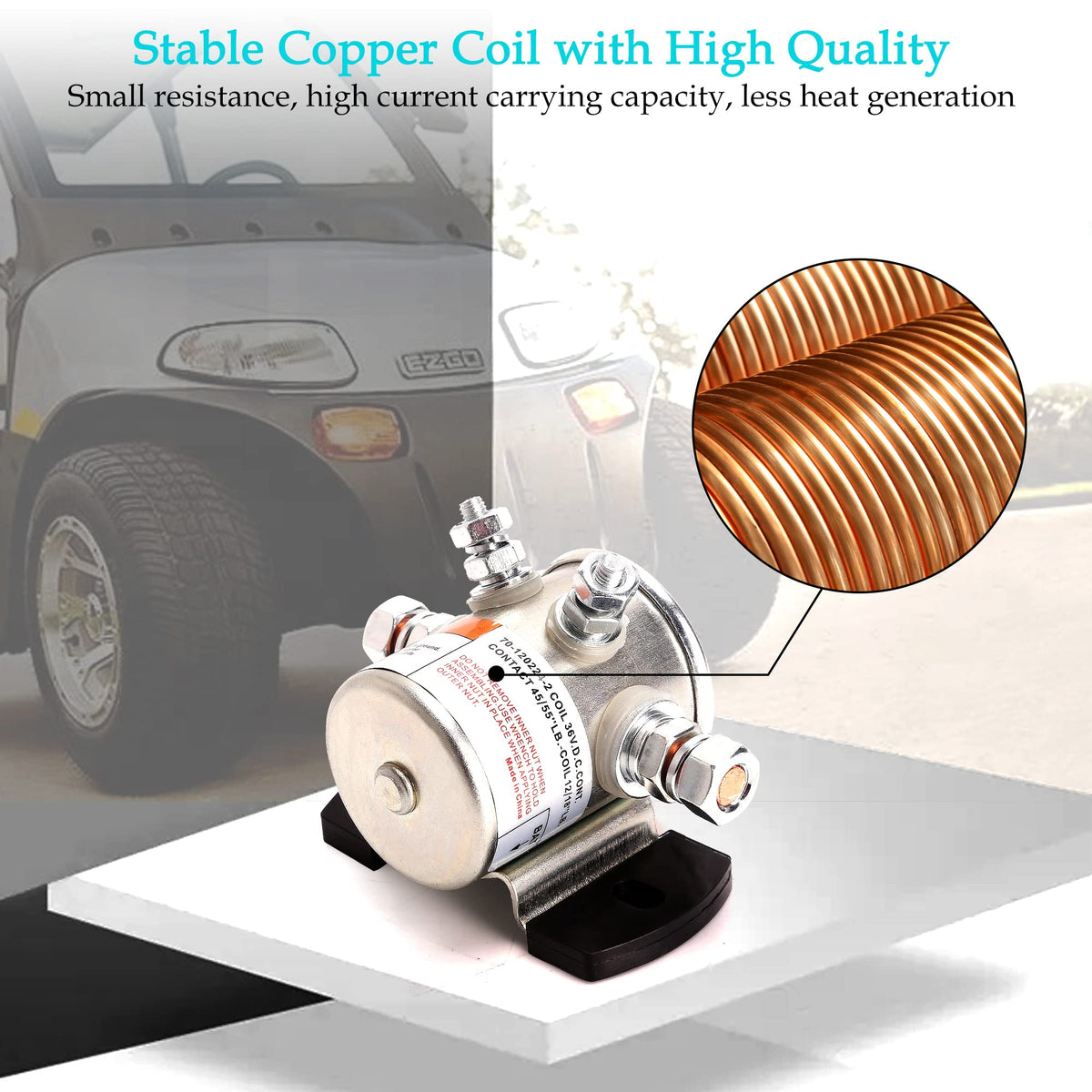 End terminals secured with inner and outer nuts for reliable connections