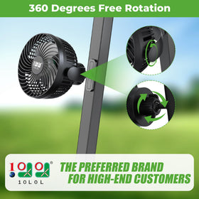 10L0L 8000mAh battery enables long-lasting cooling on the course.