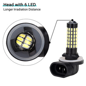 10L0L 881 headlight provides 360° illumination for broad visibility in fog or dark conditions