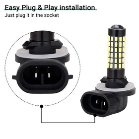 10L0L 881 headlight for Club Car Precedent provides 1200 lumens with 4W power