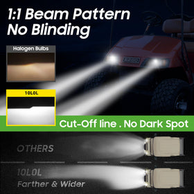10L0L 881 headlight bulb for Club Car DS enhances night illumination